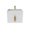 Castello Usa Amazon 24-inch White Vanity Set with White Top and Gold Handles CB-MC-24W-GLD-2056-WH - alternate 5